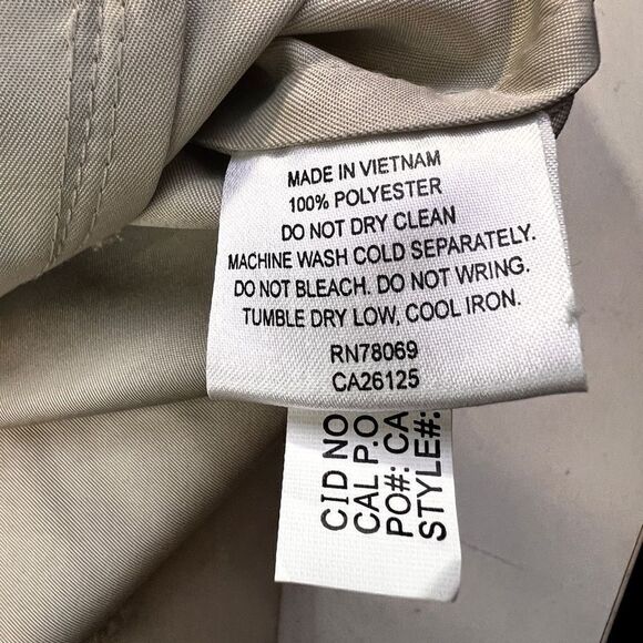 Callaway Men's Waterproof Full Zip Softshell Golf Windbreaker Jacket Beige XL - Picture 10 of 11